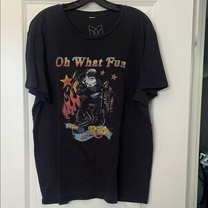 Oh What Fun Black Graphic Tee